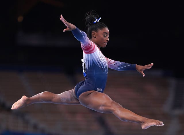 Simone Biles in action