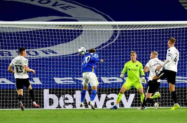 Brighton ease past Portsmouth in Carabao Cup
