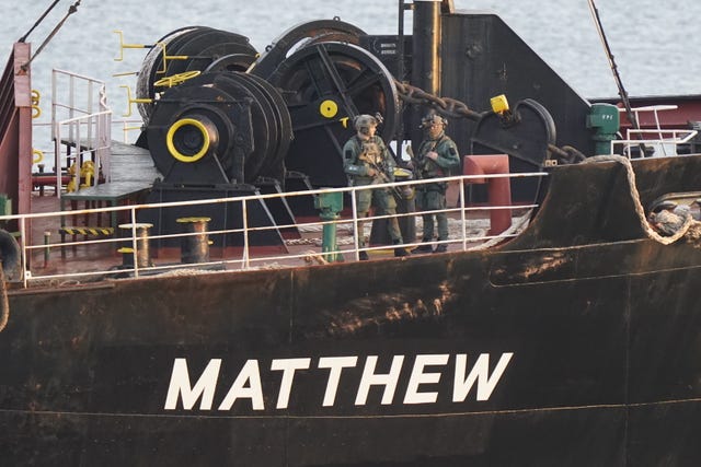 Drugs seizure on cargo ship