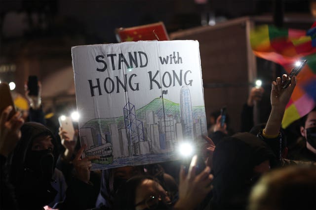 Rallies took place in solidarity with Hong Kong pro-democracy protesters