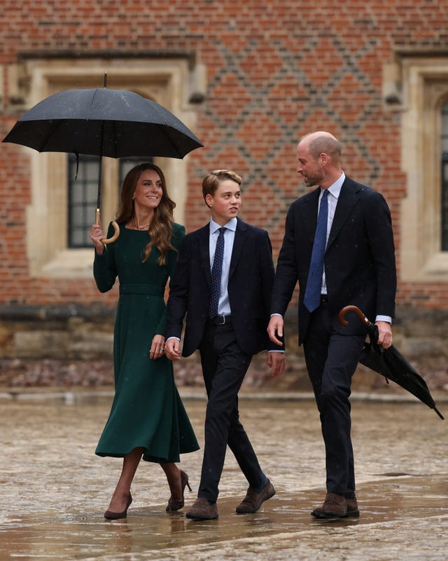 Prince George first day at Eton