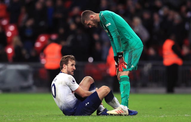 Harry Kane suffered an ankle injury in the Premier League defeat to Manchester United