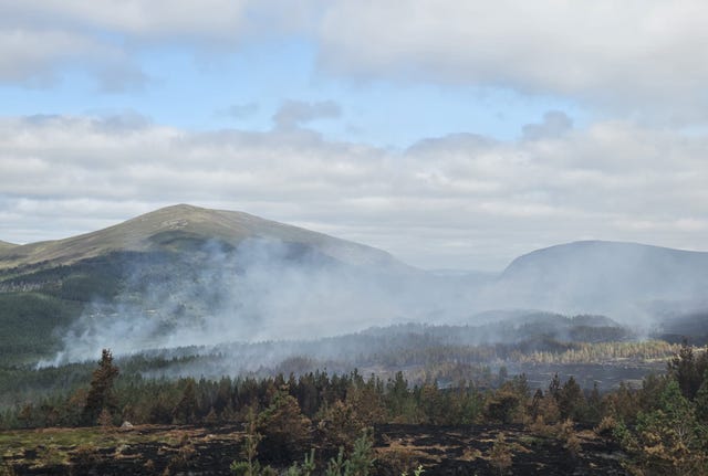 Wildfire in the Cairngorms