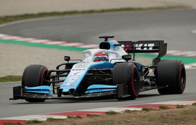 George Russell on track for Williams after the British team missed the first two-and-a-half days because their car was not ready