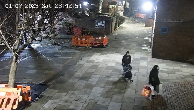 CCTV footage of Constance Marten and Mark Gordon in Whitechapel