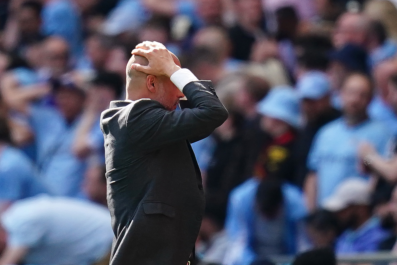 Guardiola's side were beaten by Manchester United in the FA Cup final