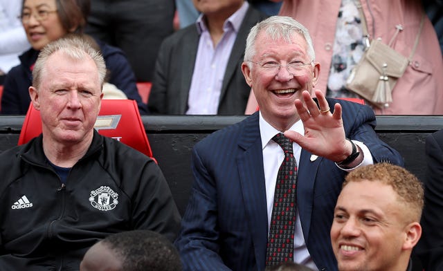 Alex Ferguson was in the Manchester United dugout