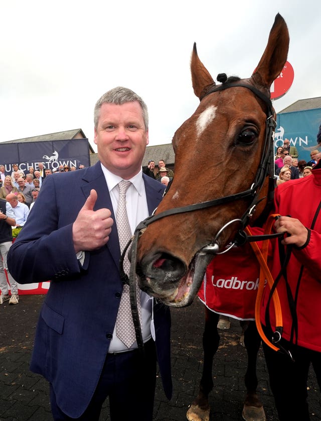 A delighted Gordon Elliott with Teahupoo