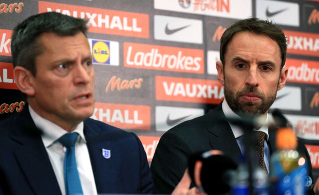 Gareth Southgate has worked closely with FA chief executive Martin Glenn
