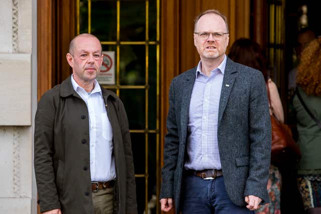 Barry McCaffrey, left, and Trevor Birney