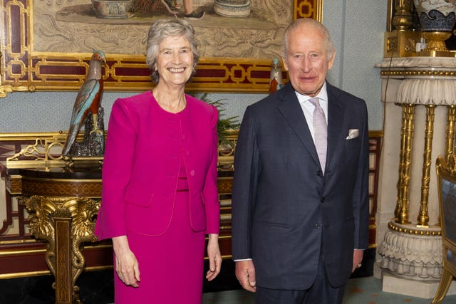 Irish President Catherine Connolly and King Charles