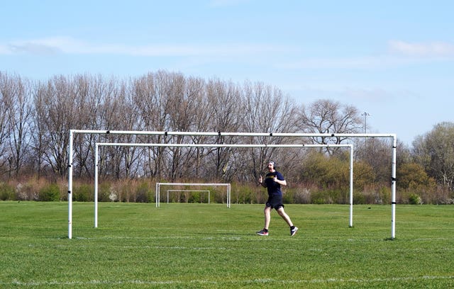 Football pitches are being used for solo purposes