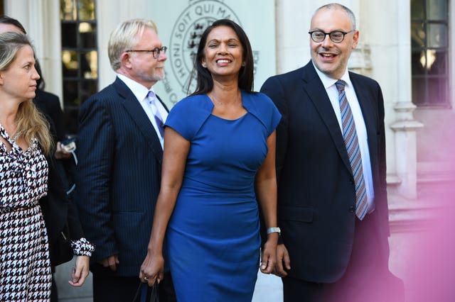 Gina Miller outside the Supreme Court in London