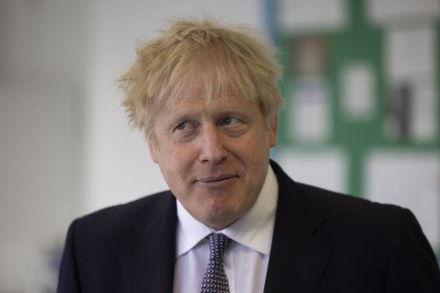 Boris Johnson school visit – London