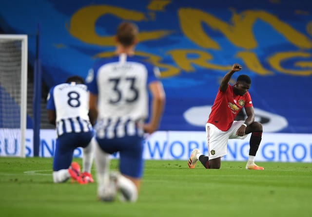 Top-flight footballers have taken a knee at recent matches in support of the Black Lives Matter movement