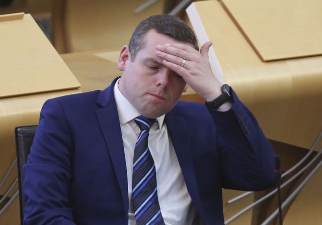 Douglas Ross in Holyrood