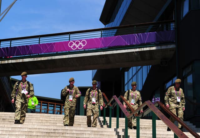Soldiers at Wimbledon
