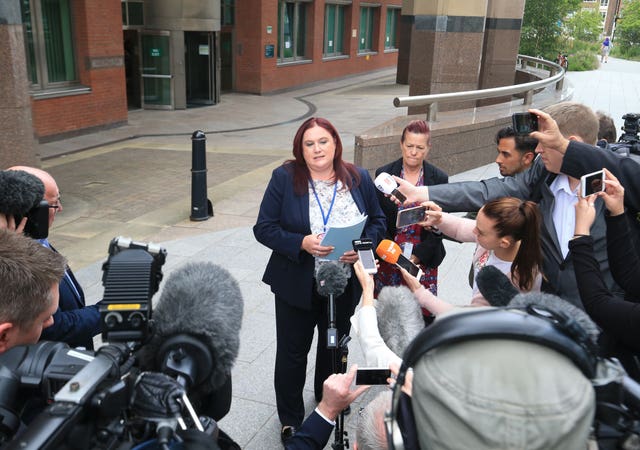 Detective Inspector Rebecca Dickinson makes a statement after Albert Grannon was jailed for three years