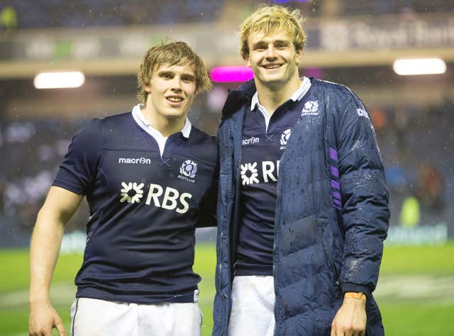 Jonny Gray (left) will have to perform without brother Richie