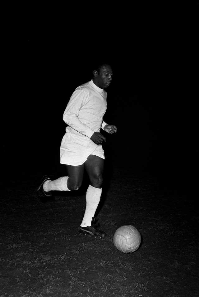 Pele representing Santos