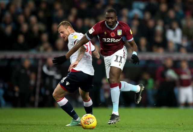 Yannick Bolasie, right, made 21 appearances for Villa