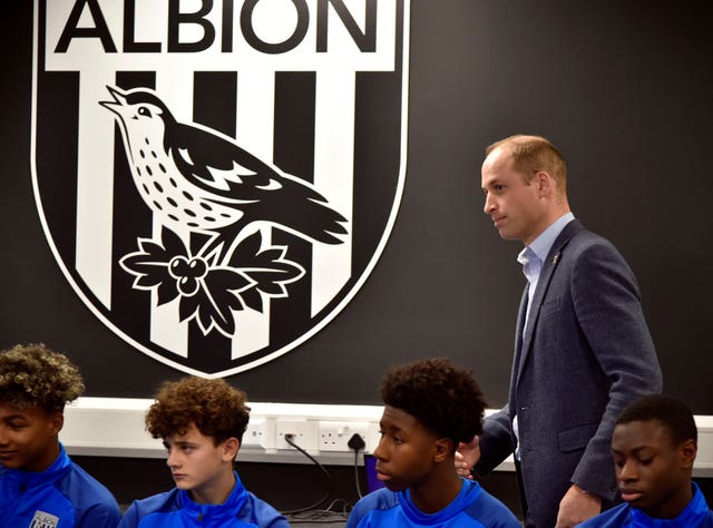 William visits West Brom