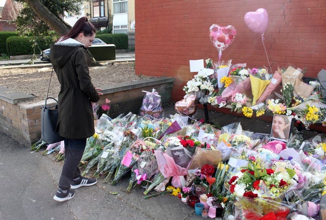 Floral tributes for Libby Squire