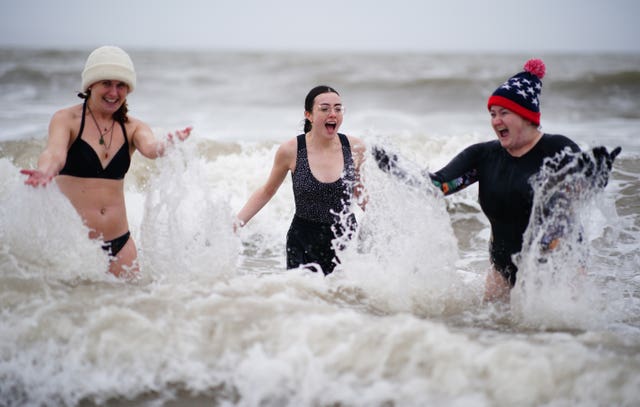 New Year’s Day dip
