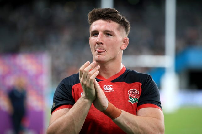Tom Curry (pictured) or Mark Wilson would be in line to deputise should Vunipola not be fit