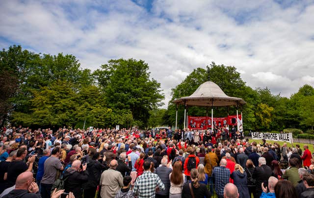 Jeremy Corbyn campaigning