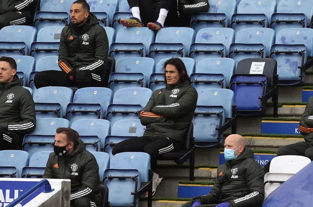 Edinson Cavani impressed off the bench against Leicester on Boxing Day