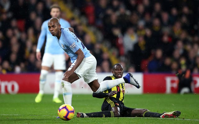 Fernandinho, left, has been crucial to Manchester City 