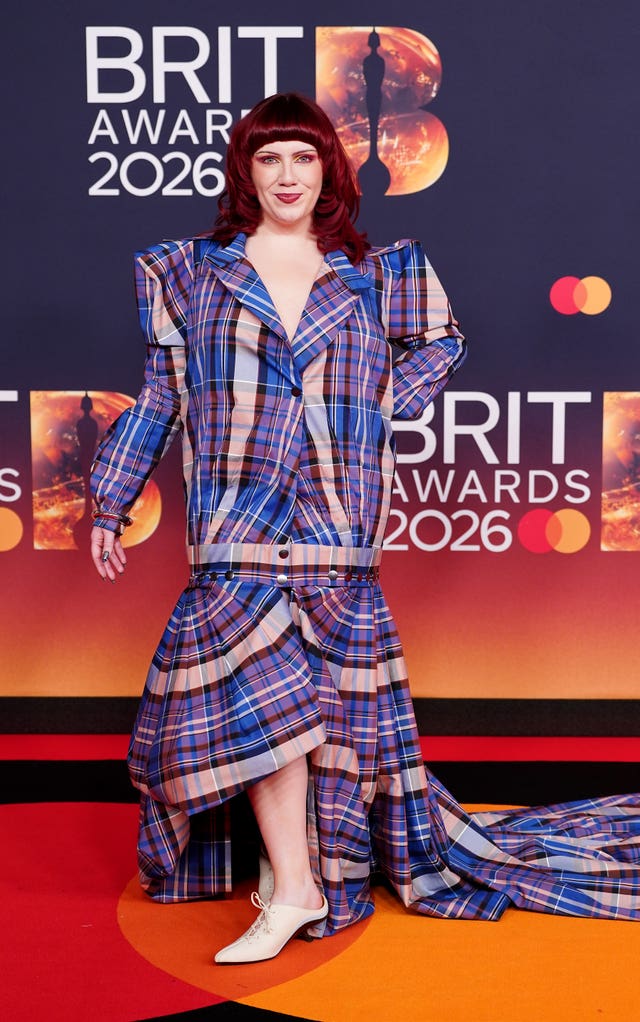 CMAT attending the Brit Awards 2026 at Co-op Live in Manchester