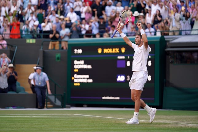 British number one Cameron Norrie beats David Goffin in five sets to reach the semi-finals