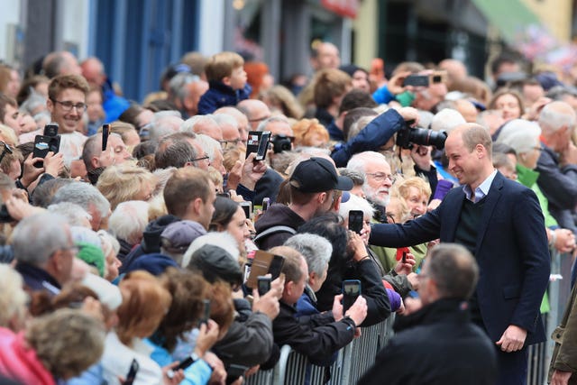 William meets the public in Keswick
