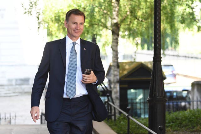 Foreign Secretary and Tory leadership contender Jeremy Hunt