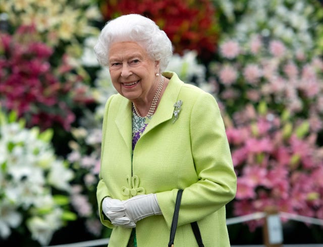 The Queen during her visit to the RHS Chelsea Flower Show