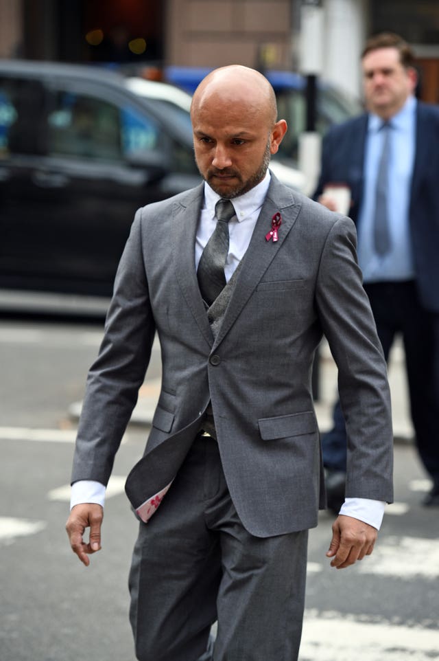 Tafida's father Mohammed Raqeeb arrives at the Royal Courts of Justice