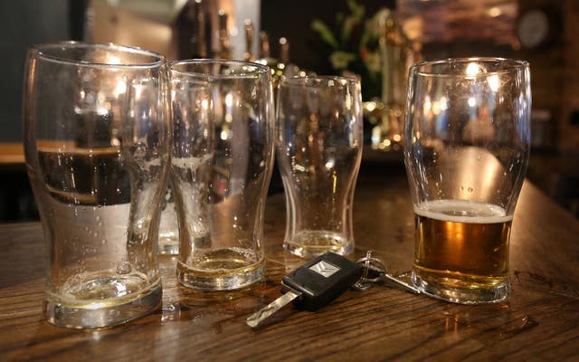 Beer glasses in a pub (Philip Toscano/PA)