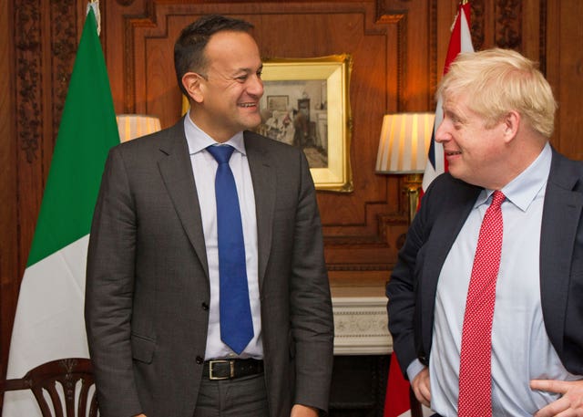 Leo Varadkar and Boris Johnson