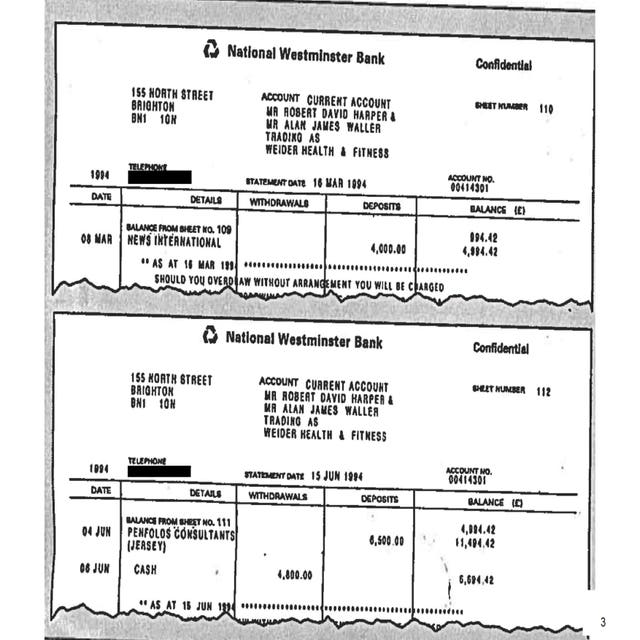 Fake bank statements