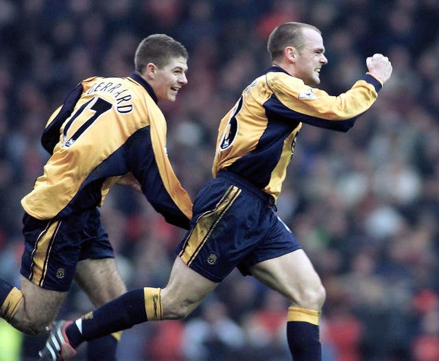 Danny Murphy hit the only goal of the game as Liverpool beat United in December 2000 for their first Premier League win in the fixture for five years.
