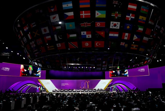 Russia were represented at the FIFA Congress
