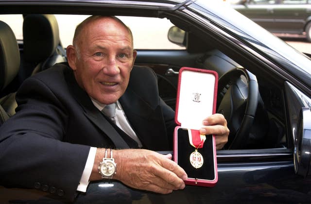 Moss received a knighthood in 2000