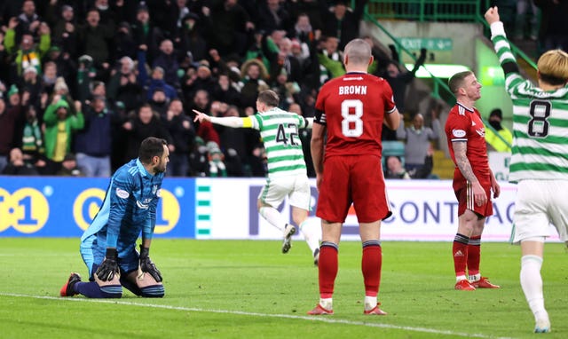 Callum McGregor celebrates