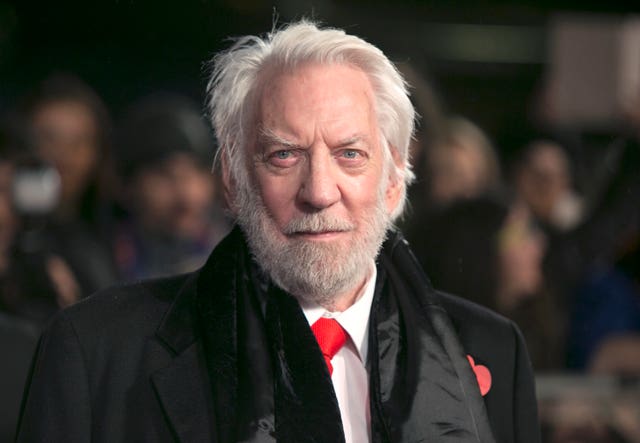 Donald Sutherland (Daniel Leal-Olivas/PA)