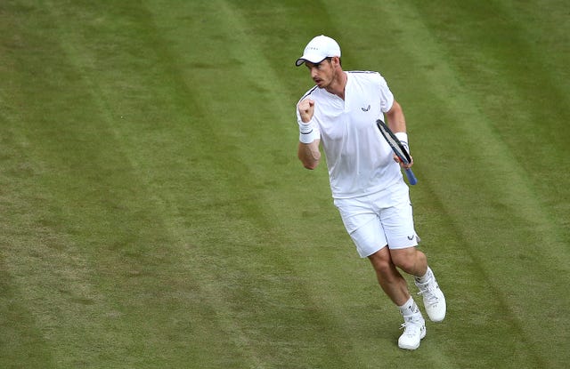 He's back! Wimbledon witnesses the welcome return of Andy Murray's fist pump