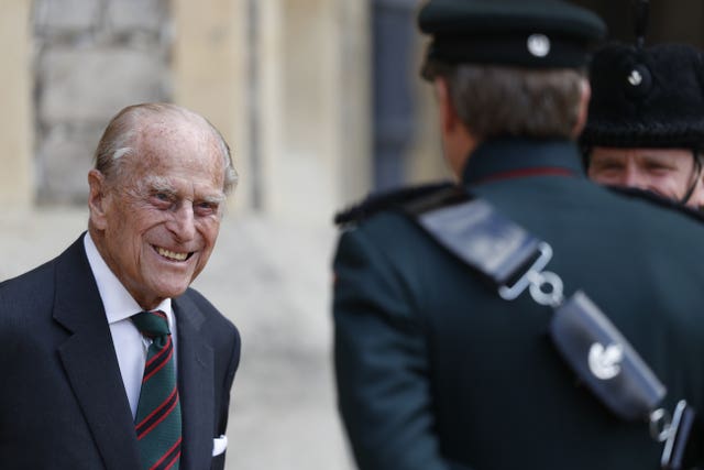 Philip during his last public appearance during the summer. Adrian Dennis/PA Wire