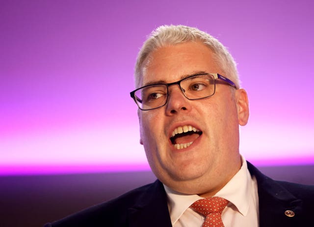 Gavin Robinson at the DUP party conference