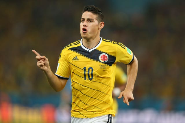 Colombia’s James Rodriguez is believed to be a man in demand